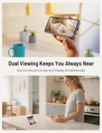 PARIS RHÔNE 2K Split-Screen Baby Monitor, 5” Smart Video Baby Monitor with 2 Cameras, Dual WiFi Cameras with App Control, Night Vision, Motion & Cry Alerts, Auto Tracking, RGB Night Light, Lullabies - Image 3