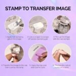 MelodySusie French Nail Stamper, Nail Stamper Kit 2PCS, Silicone Nail Stamp with a Scraper, Nail Stamper Tool for French Manicure DIY Home Nail Design Salon, Purple - Image 6