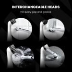 Household Cleaning Brush Power Scrubber - Electric Spin Scrubber Brush for Home, Kitchen & Bathroom - Grout Cleaner & Removes Mould (Washing-Up System Spin Brush) - Image 5