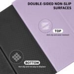 Foldable Yoga Mat Extra Thick & Large (74" x 31.5" x 0.32"), Double-Sided Non Slip & Lightweight Fitness Mat, 8mm Thick Wide Exercise Mats for Woman Man Kids, Portable Workout Mats for Travel, Studio or Home Use - Image 5