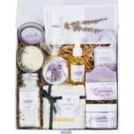 Spa Gifts for Women Valentines Day Mothers Day Gifts Bath Gift Baskets Relaxing Spa Self Care for Mom Her Sister Wife Auntie Home Bath Care Package Thank You Birthday (Purple -Spa for Women) - Image 8