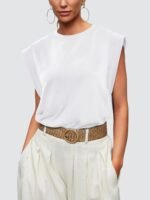 WIHOLL Cap Sleeve Tops for Women Summer Top Basic Tee Shirts Business Casual Tank Loose Fit 2026 Fashion - Image 3