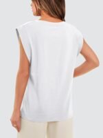 WIHOLL Cap Sleeve Tops for Women Summer Top Basic Tee Shirts Business Casual Tank Loose Fit 2026 Fashion - Image 5