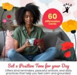 HALD Positive Affirmation Cards with Mindfulness Exercises, Inspirational Tools for Everyone, Motivational Items, Self Care Gifts for Women, Men & the Youth, 60 Transformative Affirmation Cards - Image 3