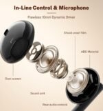 Wired Earbuds USB C for Samsung Galaxy S24 S23 S26 S25 Ultra S22 A55 A56 A16 for iPhone 17 16 Pro Max 15 Plus iPad 10 Pro Earphones Wired in-Ear with Microphone Volume Control Stereo USB C Earbuds - Image 4