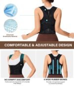 URSEXYLY Back Brace Posture Corrector for Women Breathable Posture Brace Adjustable Full Back Support Brace,Upper and Lower Back Pain Relief(Large,Black) - Image 5