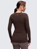 CRZ YOGA Butterluxe Maternity Crewneck Long Sleeve Shirts - Athletic Yoga Casual Pregnancy Womens Tee Tops Basic Layer Soft - Image 3