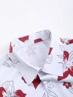 GORGLITTER Men's Vacation Beach Cruise Summer Outfits 2 Piece Shorts Set Hawaiian Button Down Shirt and Shorts - Image 6