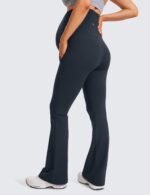 CRZ YOGA Butterluxe Maternity Flare Leggings Pockets 31'' - Workout Yoga Bootcut Pregnancy Womens Pants Over The Belly - Image 3