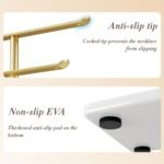 pickpiff Gold Jewelry Stand Holder Organizer: 12.5" Sturdy Hanger for 80 Pcs Jewelry, Jewlery Tower for Display Necklace, Earring, Bracelet, Watch - Image 6