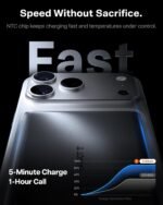 TORRAS MiniMag Power Bank, Ultra Slim 5,000mAh Wireless Portable Charger with USB-C Cable, Fast Charging iPhone Air Magnetic Battery Pack, Compatible for iPhone 17/16/15/14/13/12, Glacier Gray - Image 4