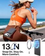 TORRAS MiniMag Power Bank, Ultra Slim 5,000mAh Wireless Portable Charger with USB-C Cable, Fast Charging iPhone Air Magnetic Battery Pack, Compatible for iPhone 17/16/15/14/13/12, Glacier Gray - Image 6