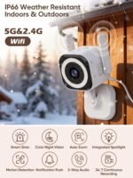 Dual-Antenna Stable 5G WiFi Cameras for Home Security,4X Zoom 2K Outdoor Indoor Security Camera,Baby/Pet Monitor wih Color Night Vision,Motion Detection,2-Way Talk,Siren,IP66,SD Card/Cloud - Image 3