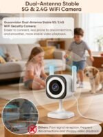 Dual-Antenna Stable 5G WiFi Cameras for Home Security,4X Zoom 2K Outdoor Indoor Security Camera,Baby/Pet Monitor wih Color Night Vision,Motion Detection,2-Way Talk,Siren,IP66,SD Card/Cloud - Image 4