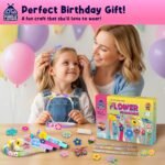 PURPLE LADYBUG DIY Flower Headband Making Kit for Girls - Easter Basket Stuffers, Easter Gifts for Girls, 6 Year Old Girl Birthday Gift, Hair Accessories for Girls, Decorative Craft Activity Set - Image 3