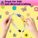 PURPLE LADYBUG DIY Flower Headband Making Kit for Girls - Easter Basket Stuffers, Easter Gifts for Girls, 6 Year Old Girl Birthday Gift, Hair Accessories for Girls, Decorative Craft Activity Set - Image 6