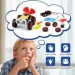 5 Set Individual STEM Kit for Kids, 2nd Grade Boy Toys Bulk Gifts, 8 9 Year Old Boys Gift Ideas, Classroom Science Kits Craft Projects Class Activity, Robot Wind Powered Car Building Activities - Image 3