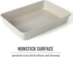 Martha Stewart Gallen 13 x 9 Inch Rectangular Nonstick Carbon Steel Cake and Baking Pan – Cool Grey, Durable Bakeware for Even Cooking and Easy Release - Image 4