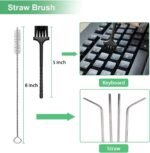 Crevice Cleaning Brush,Hard Bristle Grout Scrub Brushes Tool,Straw Cleaner Brush,Multifunctional Gap Cleaning Supplies Home Essentials for Household Use,Kitchen,Window,Bathroom,Corners(12PCS) - Image 6
