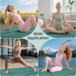 Large Yoga Mat, 72"x40"x0.4"Thick, Extra Wide Exercise Mat, Oversized Non Slip Workout Mat with Strap for Yoga, Pilates, Fitness, Home Gym Studio - Image 5