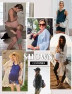 Ekouaer Women Maternity Nursing Pajama Set Breastfeeding Double Layer Pregnancy Pjs Set Sleeveless Top & Shorts with Pockets - Image 6