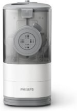 Philips Kitchen Appliances Compact Pasta and Noodle Maker, Viva Collection, Comes with 3 Default Classic Pasta Shaping Discs, Fully Automatic, Recipe Book, Small, White (HR2370/05) - Image 3