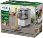 Philips Kitchen Appliances Compact Pasta and Noodle Maker, Viva Collection, Comes with 3 Default Classic Pasta Shaping Discs, Fully Automatic, Recipe Book, Small, White (HR2370/05) - Image 5