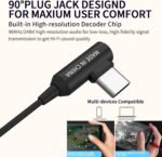 SoundMAGIC E80D USB-C in-Ear Stereo Headphones, L-Shape Plug, in-Line Controller, Metal Housing, 10mm Dynamic Drivers, Water/Dust Proof, Black - Image 4