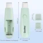 Skin Scrubber & Face Spatula - Blackhead Remover Tools, 2-in-1 Pore Cleaner Tool for Deep Cleansing, with Two Silicone Brush Head for Women and Men, Waterproof - Image 7