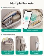 BAGSMART Small Sling Bag for Women, Puffer Crossbody Bag Purses Hobo Handbag Fanny Packs for Travel Hiking - Image 4
