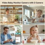 ebemate WiFi Video Baby Monitor with 2 Camera,2.8" Display with 1200Ft Long Range,WiFi On/Off,1080P No Glow Night Vision,2-Way Talk Baby Cam Monitoring EBS28-2 - Image 5
