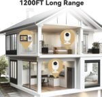 ebemate WiFi Video Baby Monitor with 2 Camera,2.8" Display with 1200Ft Long Range,WiFi On/Off,1080P No Glow Night Vision,2-Way Talk Baby Cam Monitoring EBS28-2 - Image 7