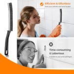 3Pcs Hard-bristled Crevice Cleaning Brush, Multifunctional Thin Gap Scrub Brush, Bathroom Cleaner Tools for Household Use, Kitchen, Window, Toilet, Grout, Faucets, Car - Image 5