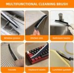 3Pcs Hard-bristled Crevice Cleaning Brush, Multifunctional Thin Gap Scrub Brush, Bathroom Cleaner Tools for Household Use, Kitchen, Window, Toilet, Grout, Faucets, Car - Image 6