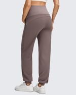 G4Free Maternity Pants Stretchy Workout Lounge Pants Over The Belly Pregnancy Joggers with Pockets - Image 5