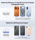 VICSEED Tesla Phone Mount【Strongest Magnet Power】Foldable Hidden Tesla Phone Holder Fit for All Phone, Tesla Model 3 Model Y for MagSafe Car Mount, Tesla Model 3 Accessories, Tesla Model Y Accessories - Image 5