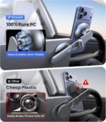 VICSEED Tesla Phone Mount【Strongest Magnet Power】Foldable Hidden Tesla Phone Holder Fit for All Phone, Tesla Model 3 Model Y for MagSafe Car Mount, Tesla Model 3 Accessories, Tesla Model Y Accessories - Image 7