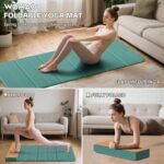 12-Fold POE Yoga Mat 75x26x0.4 Inches – Non-Slip, Compact & Workout-Friendly for Yoga, Pilates, Strength Training & Meditation - Image 3