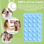 Anteel Silicone Suction Phone Case Adhesive Mount, Durable, Hands-Free Sticky Phone Holder, Upgraded Thickened and Enhanced Suction Power Sticky Phone Grip, 2.56"x3.94" (Light Pink) - Image 4