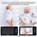 Babystar Baby Monitor with Camera and Audio, 720P HD Resolution 5" Display, 4000mAh Up to 22 Hour Battery, Remote Pan-Tilt-Zoom, No WiFi, VOX, Night Vision, 2-Way Audio, Lullabies, Temperature Sensor - Image 6