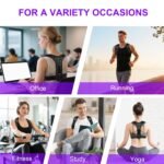 Posture Corrector for Women and Men, Upgraded Comfortable Upper Back Brace with Shoulder Pads & 3D Pad, Adjustable Back Straightener Support for Back, Shoulder and Neck (Black-M) - Image 6