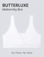 CRZ YOGA Butterluxe Maternity V Neck Nursing Bras - Wireless Sleep Breastfeeding Lounge Womens Pregnancy Bralette Comfy - Image 4