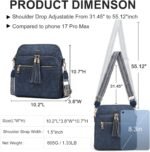 Women's Leather Crossbody Bags Anti Theft Purses RFID Blocking Handbags Trendy Travel Adjustable Strap Tassel - Image 5