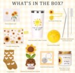 10Pcs Sunshine Gift for Women - Unique Care Package with Sunflower Gifts, Friendship Box of Sunshine for Mom Sister Wife, Get Well Soon & Birthday Present, Self Care Basket for Women Recovery - Image 4