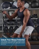 KOCLES Compression Shirt Men Slimming Undershirt Body Shaper Vest, Gynecomastia Compression Tank Top, Shapewear Tummy Control - Image 3