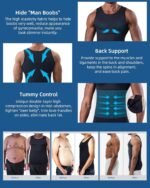KOCLES Compression Shirt Men Slimming Undershirt Body Shaper Vest, Gynecomastia Compression Tank Top, Shapewear Tummy Control - Image 4