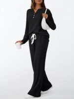 LILLUSORY Womens 2 Piece Lounge Sets Matching Airport Travel Outfits 2026 Spring Clothing Fall Pajamas Sweat Suits Pockets - Image 4