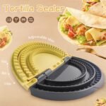 Tortilla Crimper and Sealer, 3-in-1 Multi-Size Pastry Crimper for Pie Crust, Empanada, Quesadilla, Tacos, Hand Pie Maker - 10”, 8”, 6” Molds | BPA-Free, Detachable, Dishwasher Safe Kitchen Gadget - Image 4