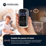 Motorola Nursery Audio Baby Monitor Dual Room HD, 1500ft Range, Night Light, 2-Way Audio, No WiFi Audio Only with Parent Unit & 2 Monitors, PIP15 - Image 3