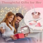 8 Pcs Face Mask Mixing Bowl Set - Esthetician Supplies, DIY Facemask Mixing Tool, Facial Mask Applicator Brushes Kit, 2 Rose Gold Facial Bowls, 2 Facial Fan Brushes, 2 Flat Brushes, 2 Measuring Spoons - Image 8